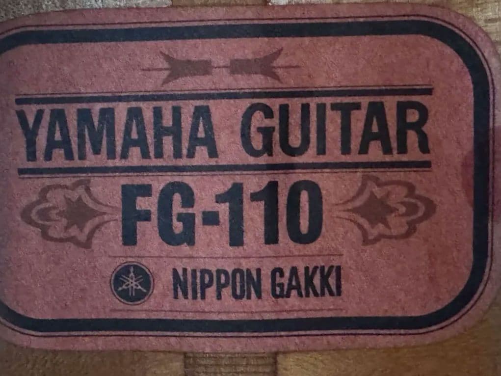 YAMAHA FG-110　GOTOH 高精度ペグ交換品