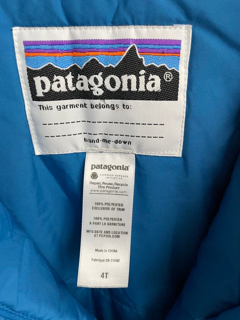 patagonia 子ども用スキーウェア 4T (102-112cm)