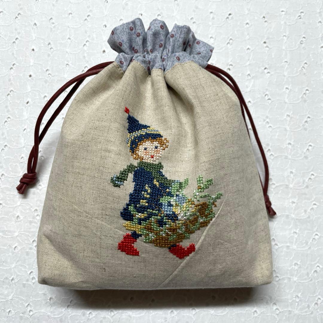 クロスステッチ 完成品 トートバッグ サモイロフ くらはしれい オーダー72