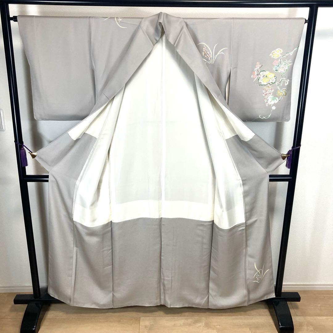 FF-210 付下げ モダン ハイセンス お洒落 共八掛 正絹 広衿 袷