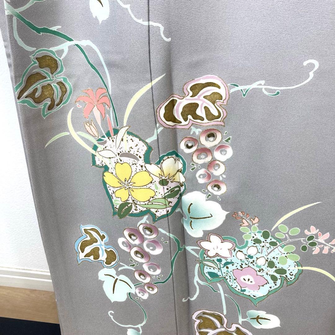 FF-210 付下げ モダン ハイセンス お洒落 共八掛 正絹 広衿 袷