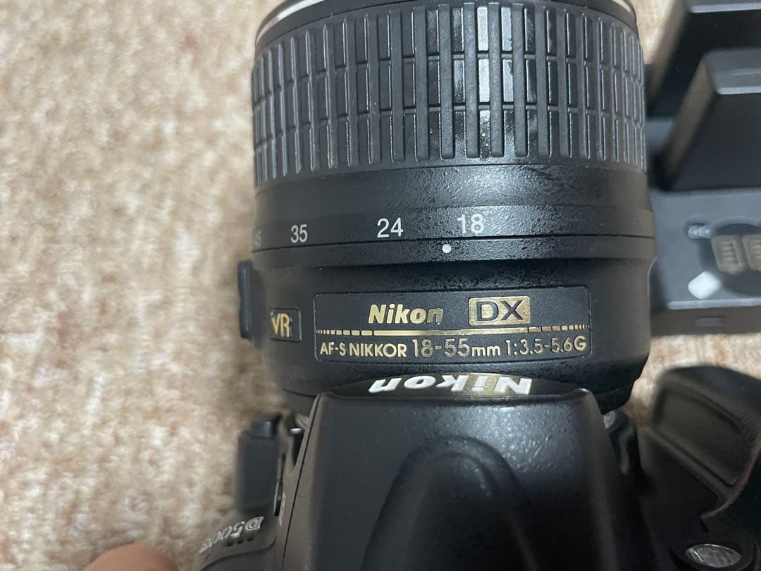 Nikon D5000 互換バッテリー ストラップ18-55mm 3.5-5.6