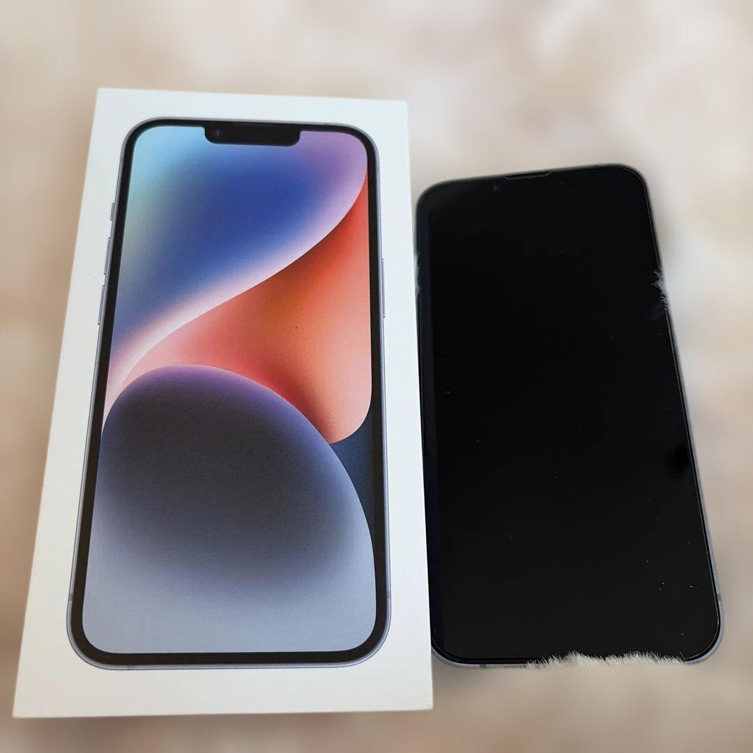 【美品】iPhone 14 256GB ブルー SIMフリー 箱あり