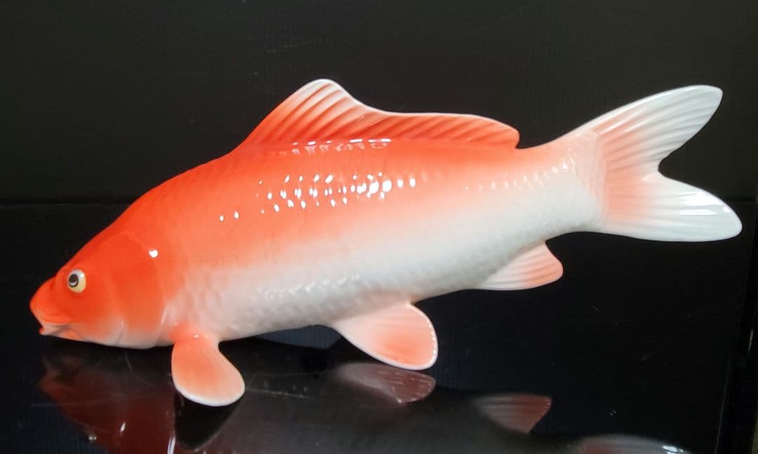 当時物 ノリタケ 鯉 魚 置物 2匹 フィギュリン Noritake