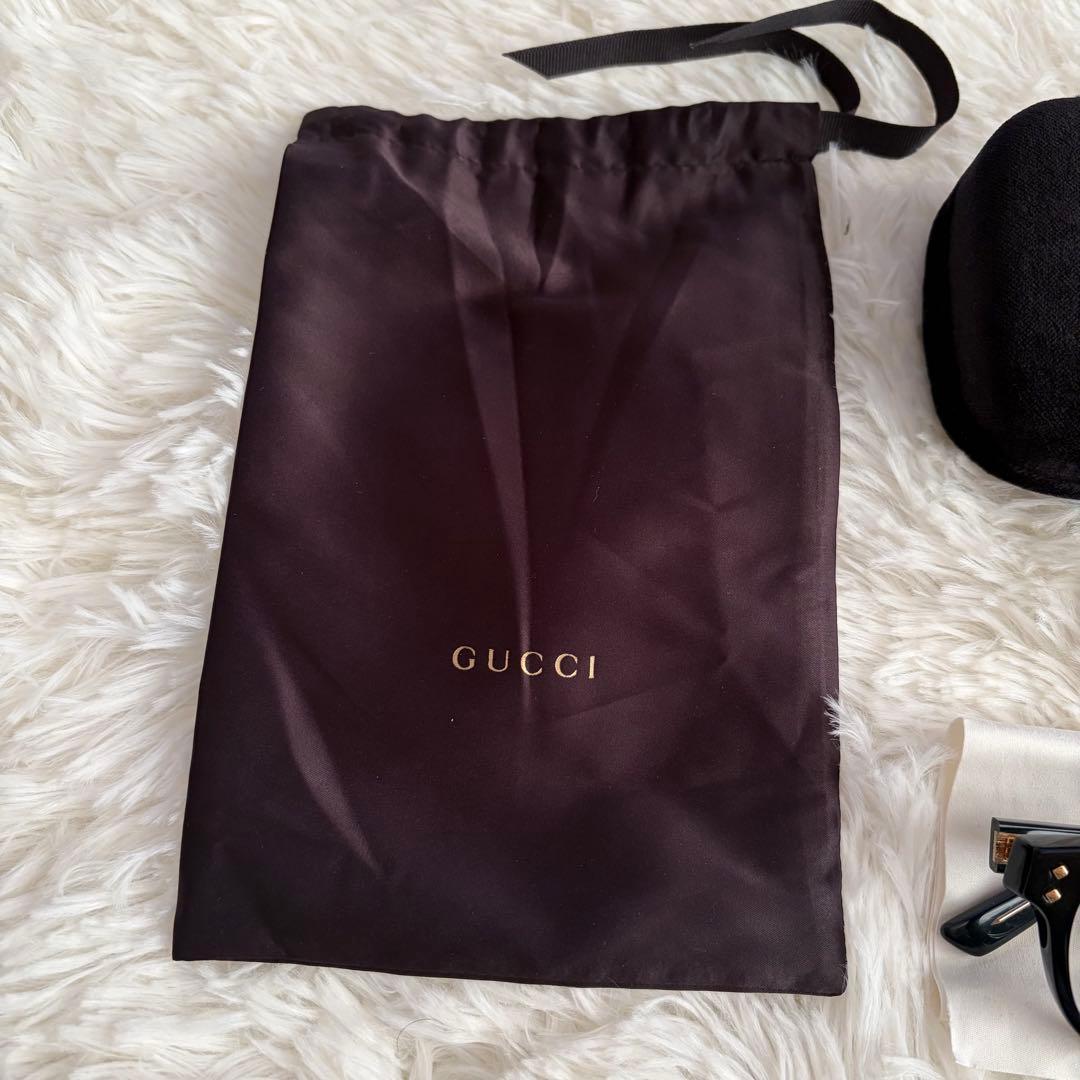 美品　グッチ GUCCI GG1470OJ サングラス　ブラック