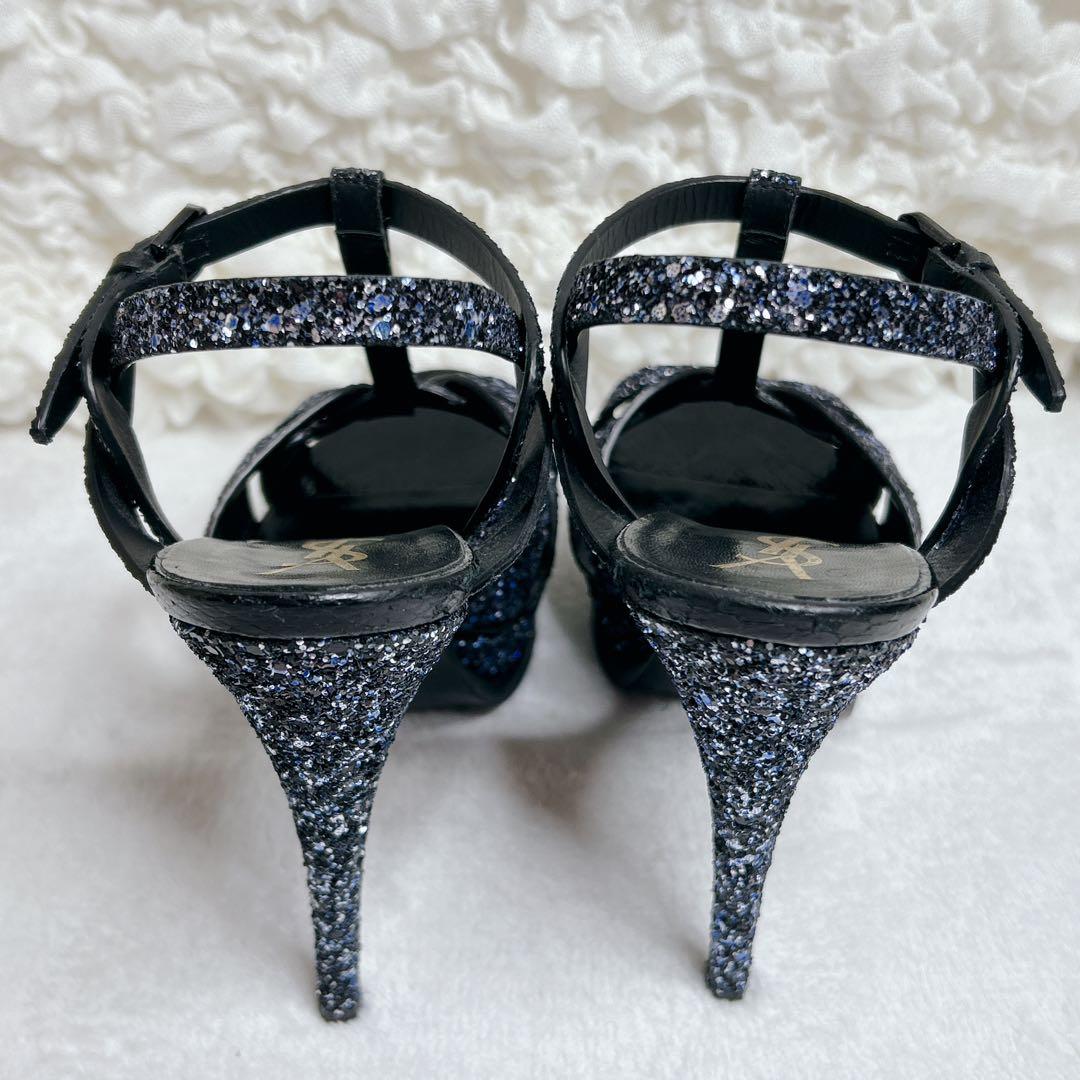 希少✨️ サンローラン サンダル トリビュート ラメ グリッター スパンコール