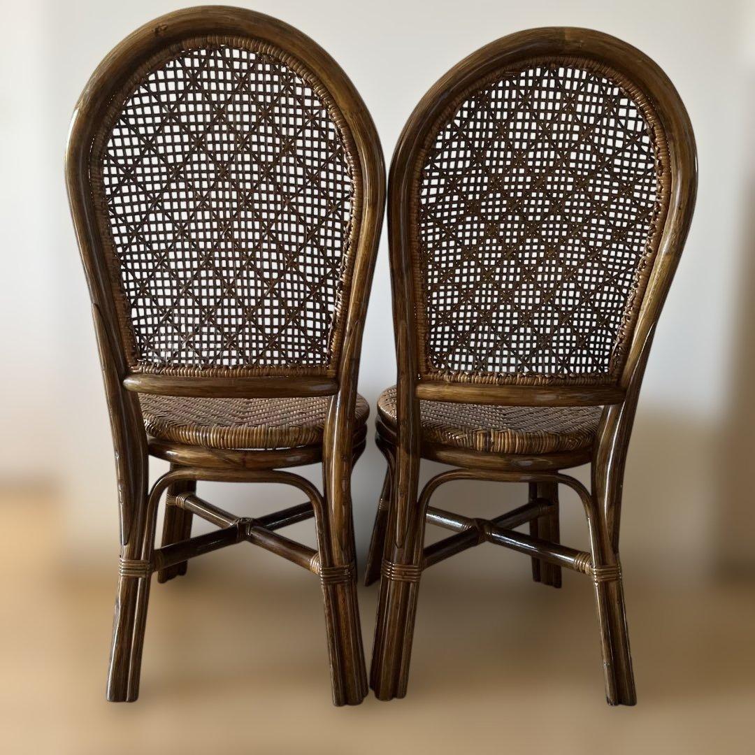 美品⭐︎ラタンチェア 籐 曲木 2脚 可愛いです