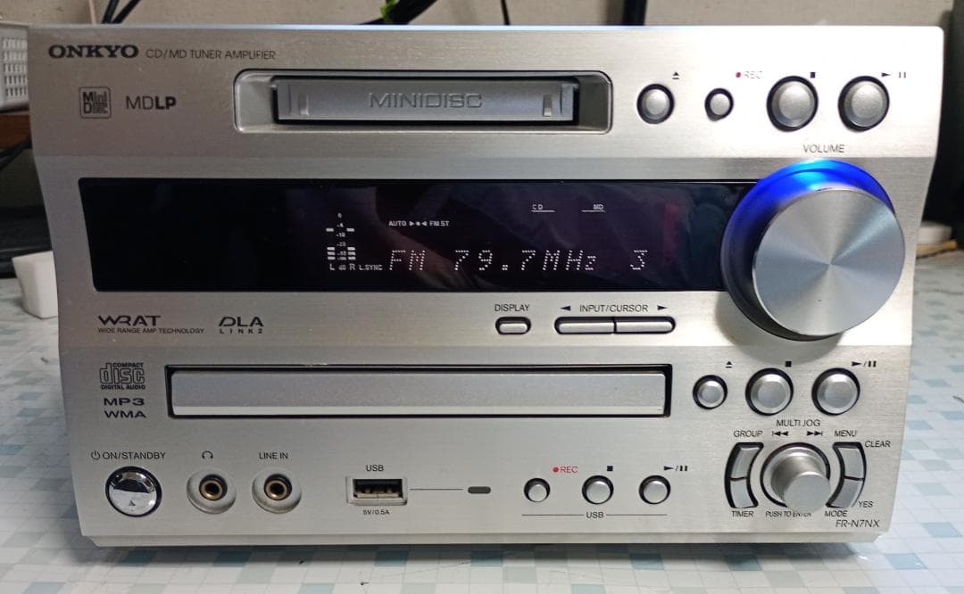 ONKYO オンキョー FR-N7NX CD/MD/USB コンポ 動作良好