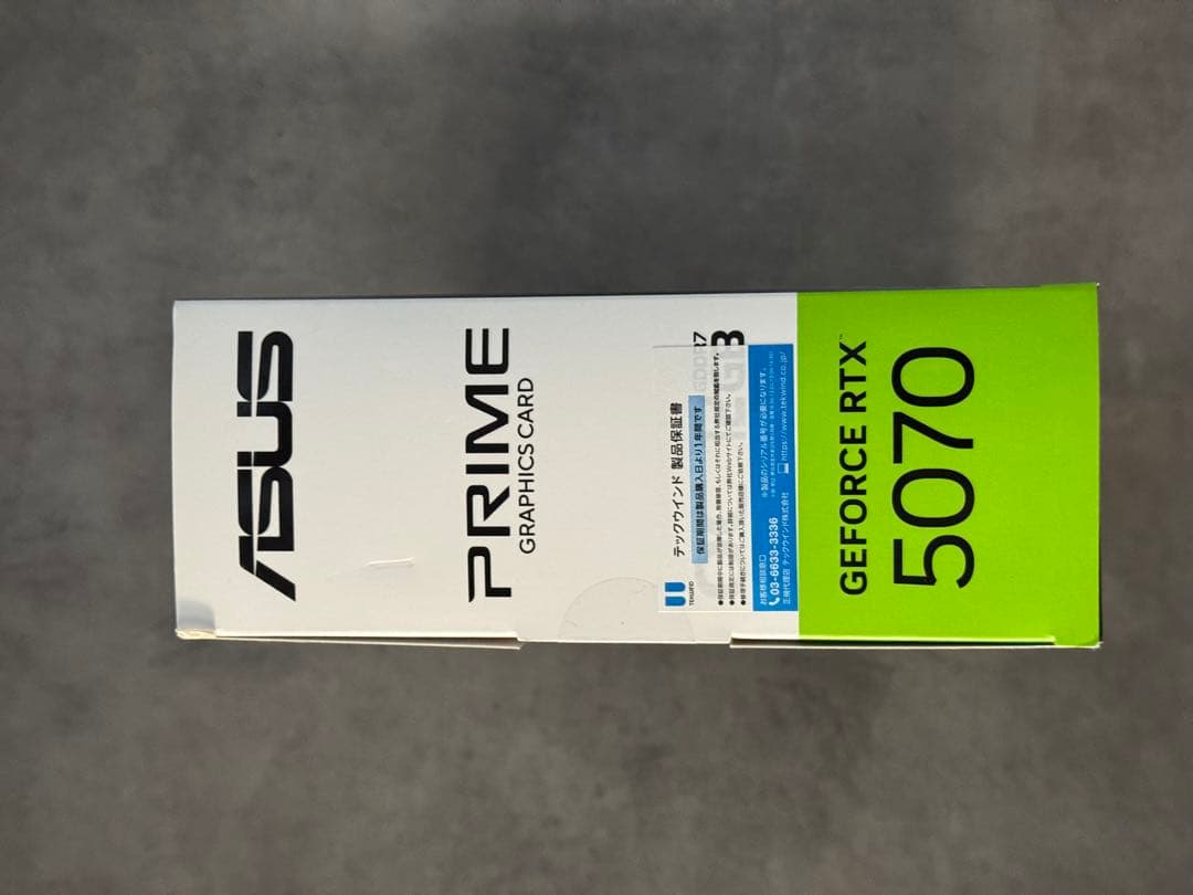 【新品未開封】ASUS GeForce RTX 5070 OC 12GB