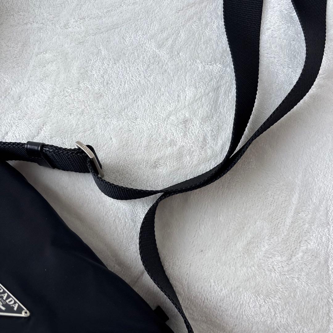 【極美品】PRADA プラダ ショルダーバッグ 三角ロゴ ナイロン フラップ