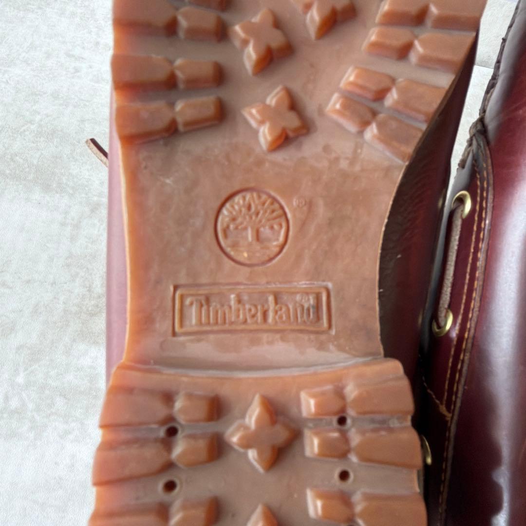 Timberland 3eye classic lug 26cm バーガンディ