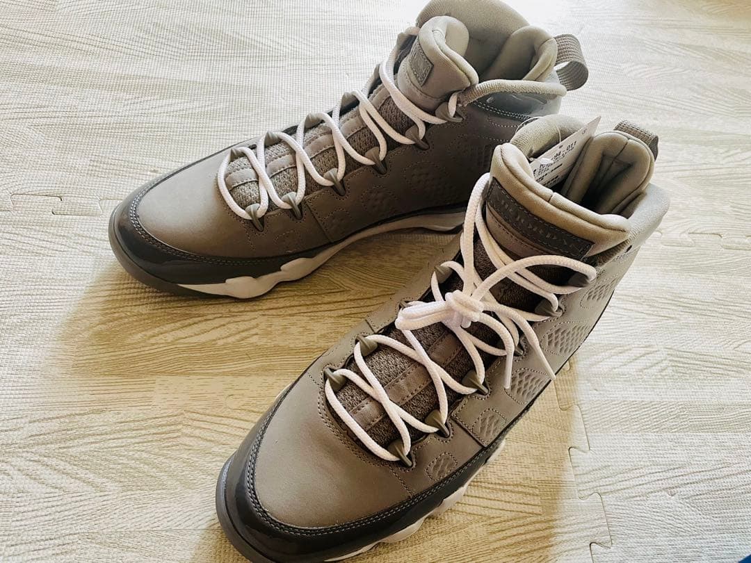 シューズ(男性用) AIR JORDAN 9 RETRO COOL GREY-WHITE 28cm