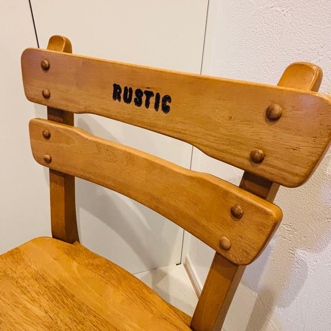 karimoku RUSTIC 子供用 木製チェア レトロ カリモク A