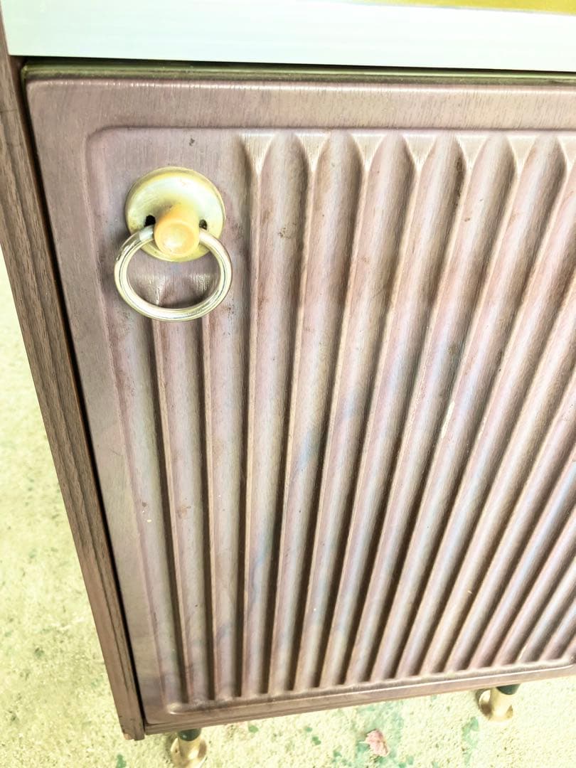 昭和レトロ　電話台　収納棚　サイドラック　チェスト　アンティーク