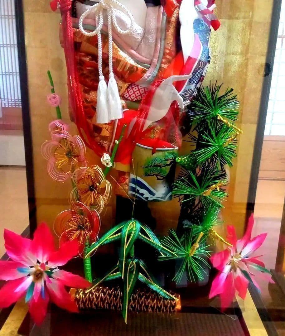 羽子板の飾り人形　破魔弓2点セットお祝いお正月縁起物遊びJAPAN希少大きい迫力