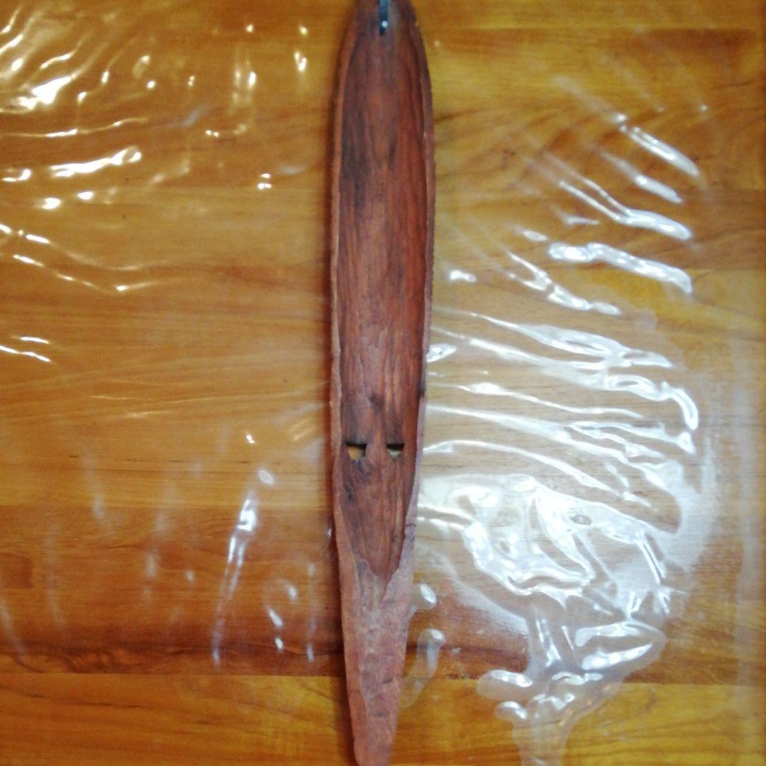 アフリカの木彫りお面 インテリア