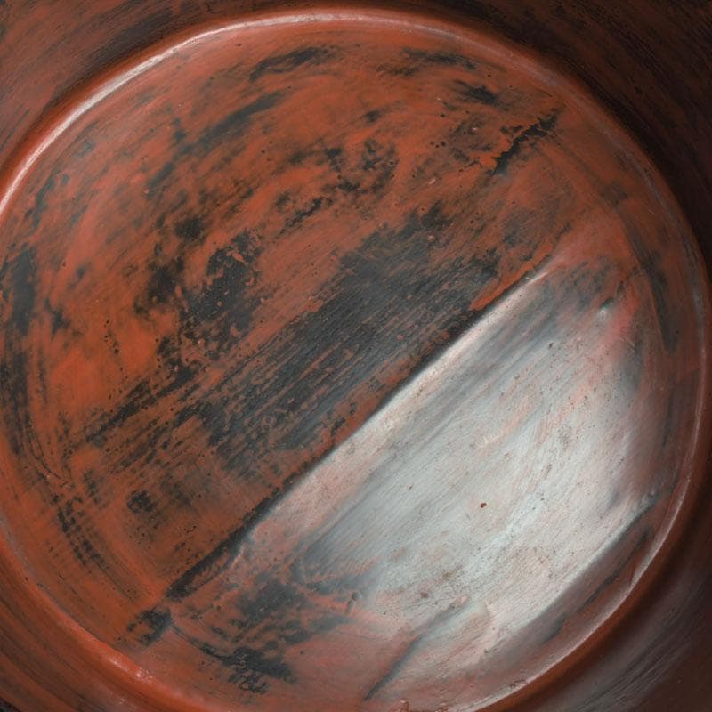 時代古民具　根来塗　三足桶　M　9839A