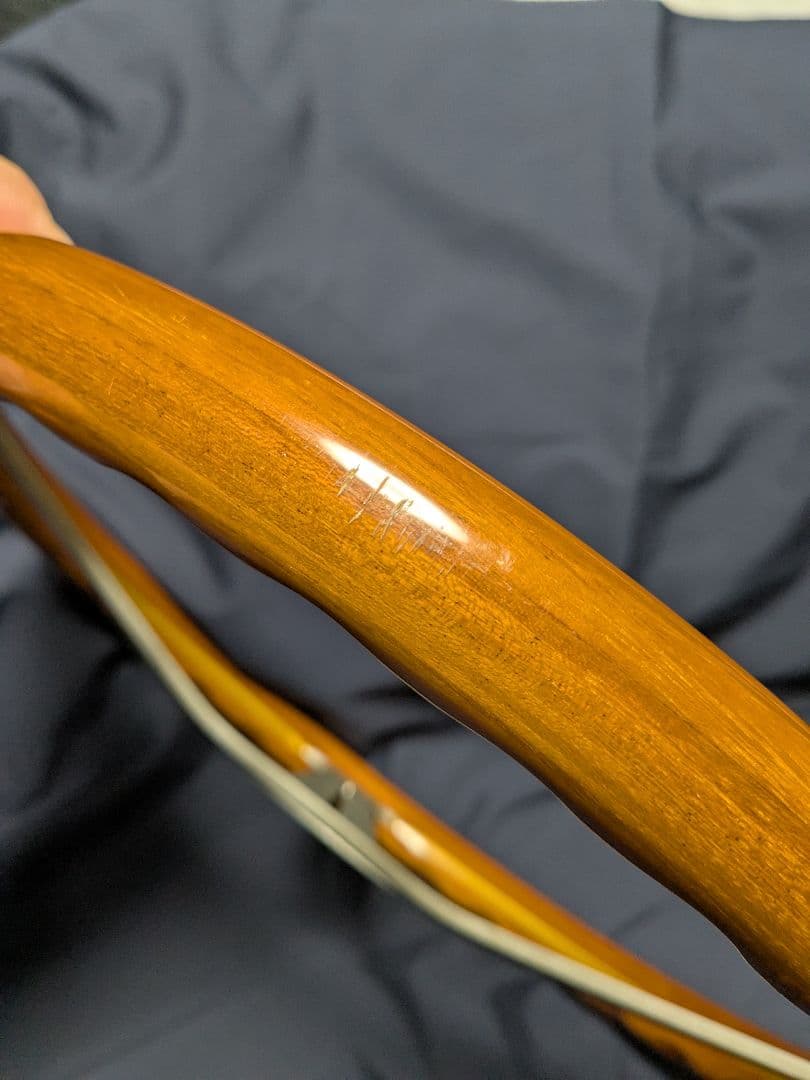 NARDI ウッドステアリングホイール 36cm ホーンボタン付 オールド品