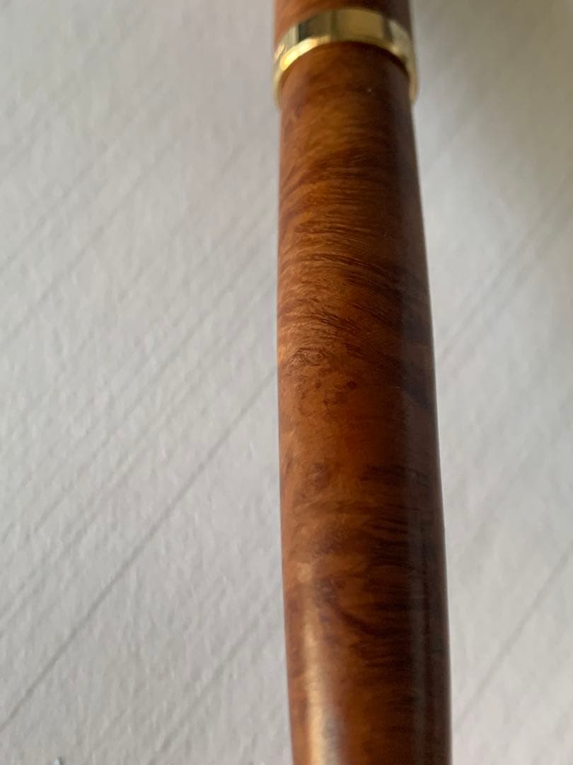 PLATINUM 万年筆 木軸 14Kペン先