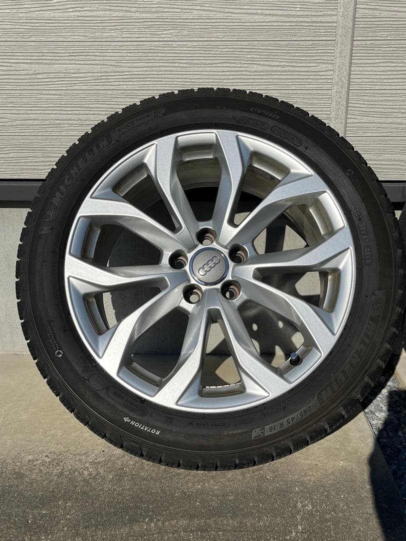 Audi A6純正ミシュランスタッドレス245/45R18【引取限定】