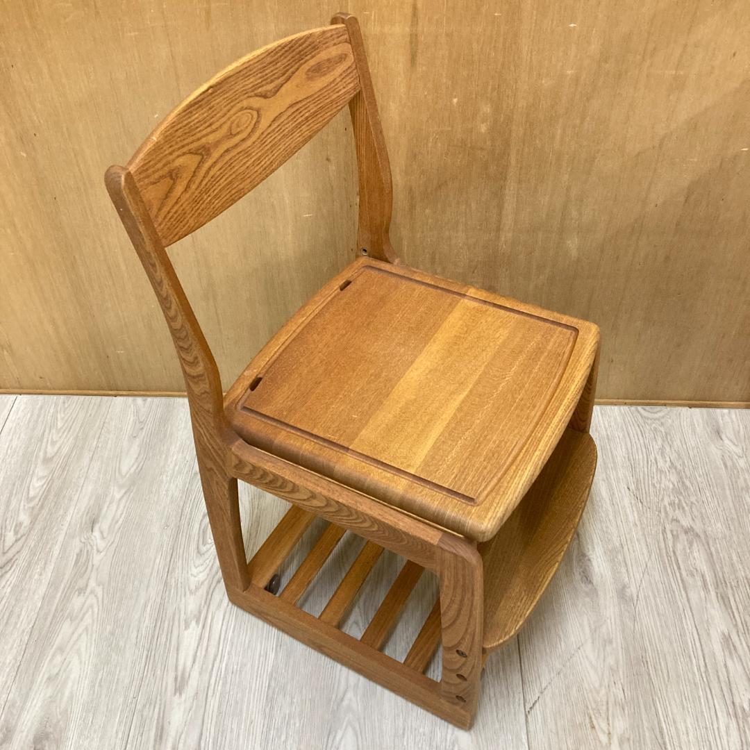 【マルニ】学習机セット　デスク　ワゴン　椅子　上置き