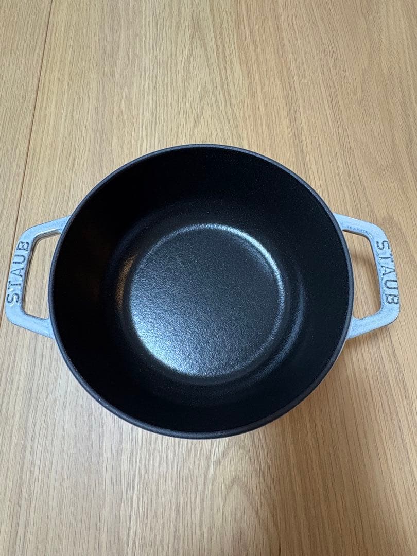 【美品】staub ワナベS 16cm カンパーニュ シリアルナンバー 鍋ピン付