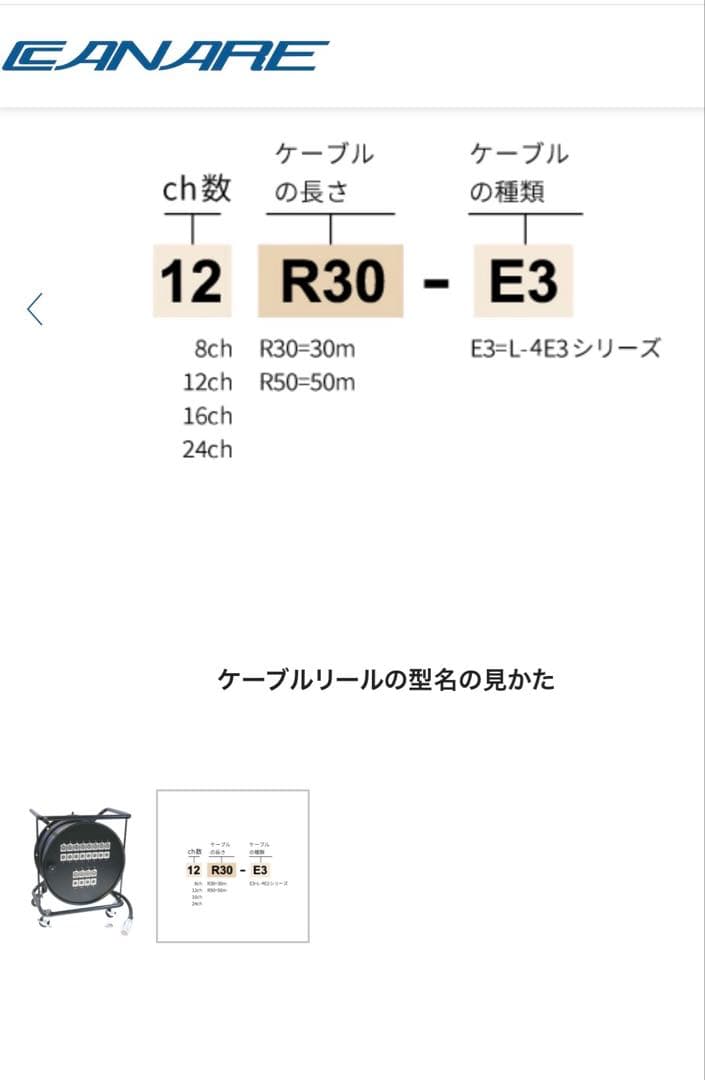 カナレ　マルチケーブル　30m