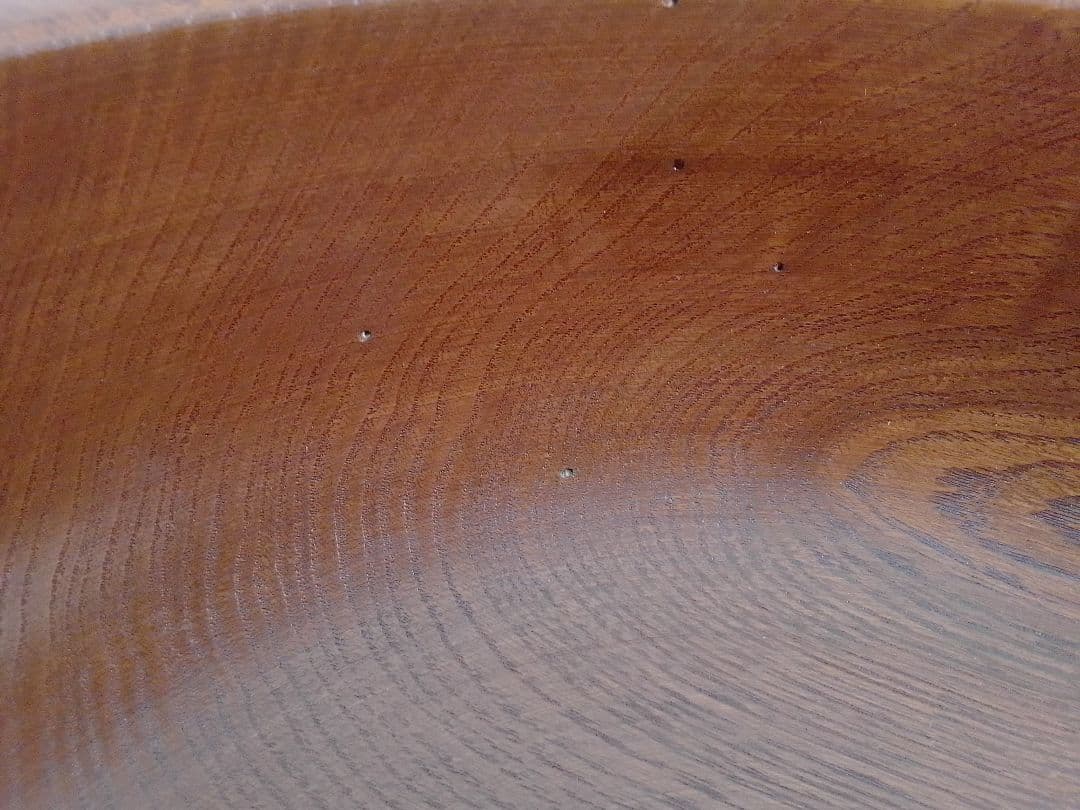 未使用 こね鉢 なつめ 36cm 木製 蕎麦 うどん 麺打ち 天然木