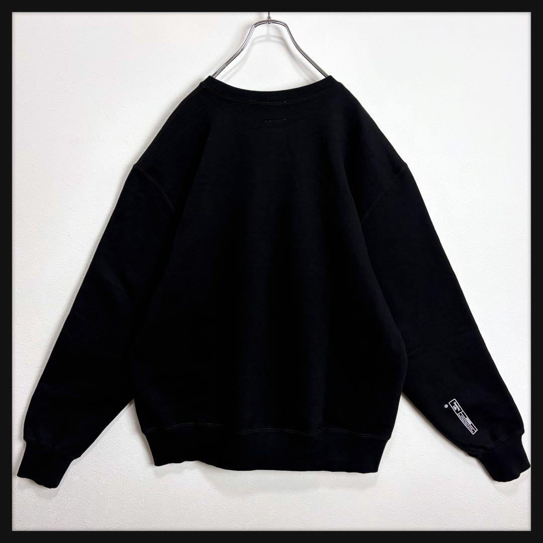 【希少XL】FR2★ビッグ刺繍ロゴ スウェット ブラック 即完売デザイン 美品