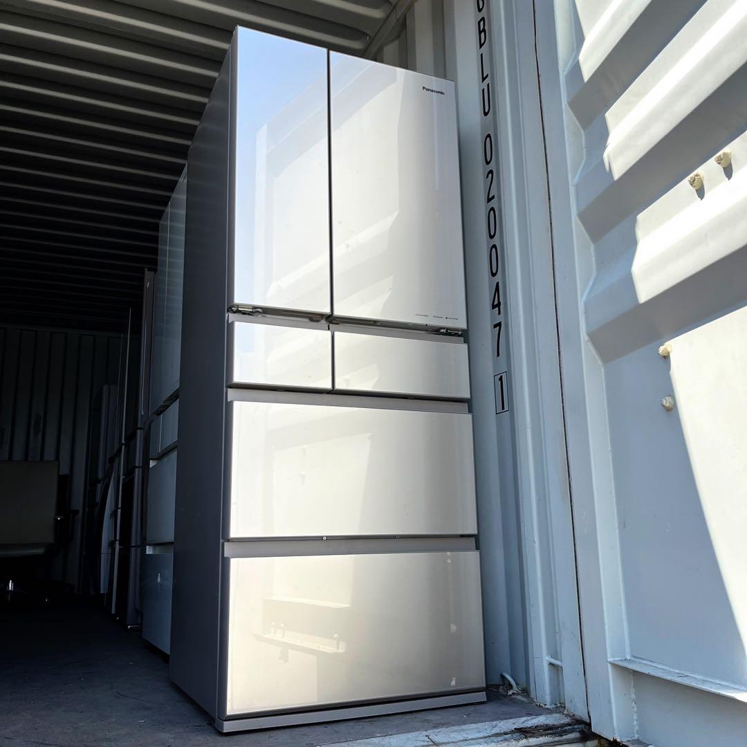 取付無料！パナソニック はやうま冷凍 高性能おしゃれゴールド6ドア冷蔵庫！洗濯機