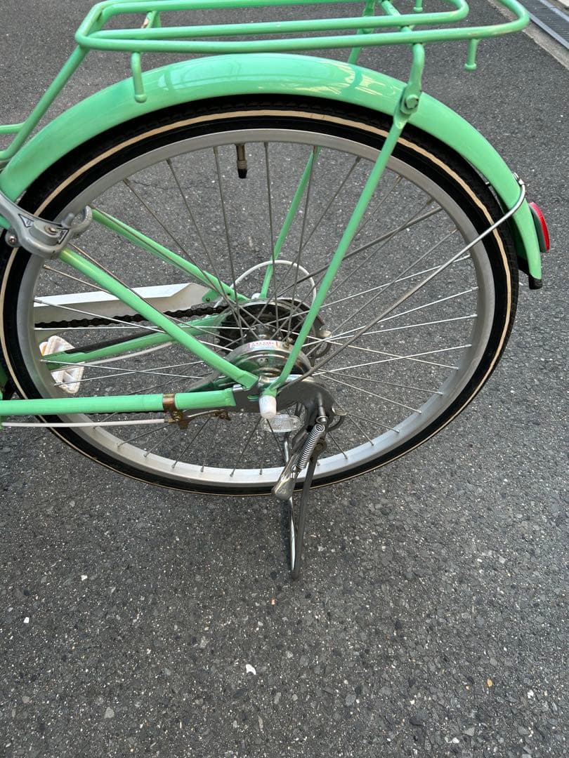 ミントグリーン ジュニアシティサイクル 24インチ