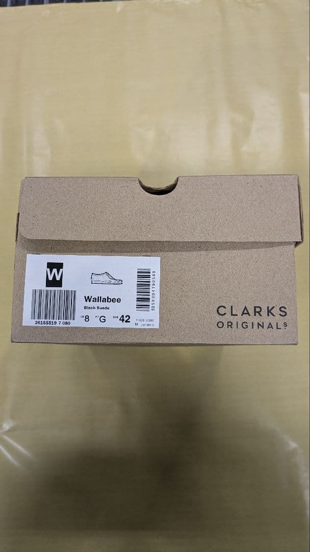 Clarks ワラビー ブラック スエード 42