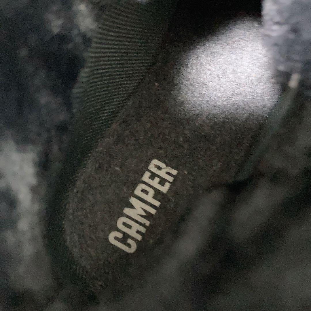 極美品 カンペール ショートブーツ Beetle ゴアテックス ボア 黒 24