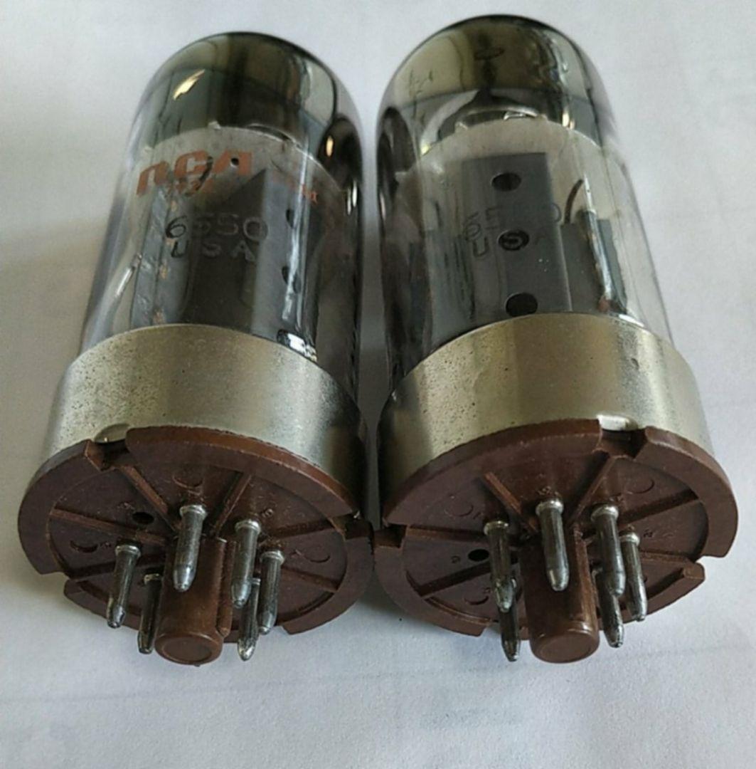 RCA 6550 真空管、 中古、2本セット