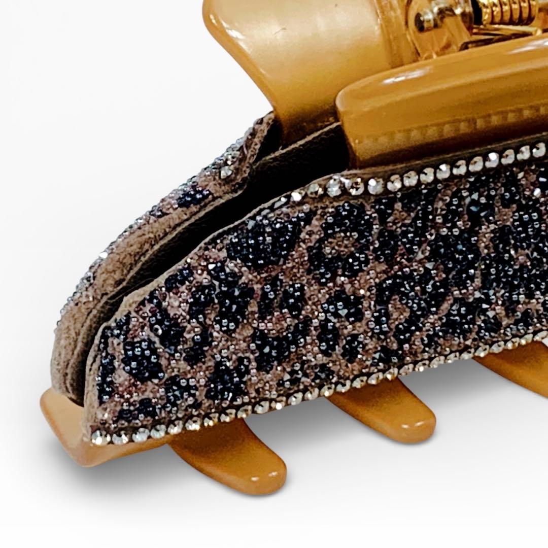 限定品acca アッカ ヘアクリップ 豹柄 レオパード フランス製　スワロスキー