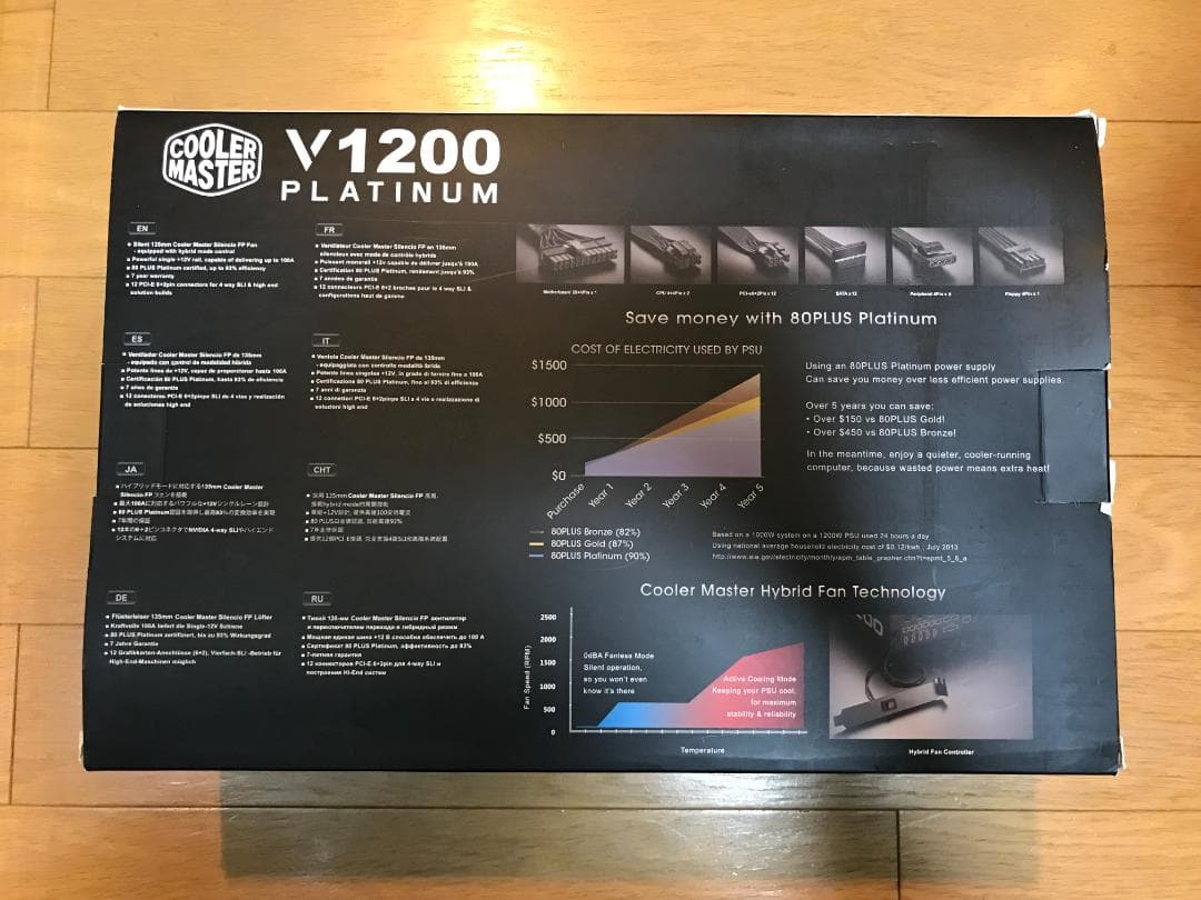 COOLERMASTER V1200 PLATINUM 1200W電源