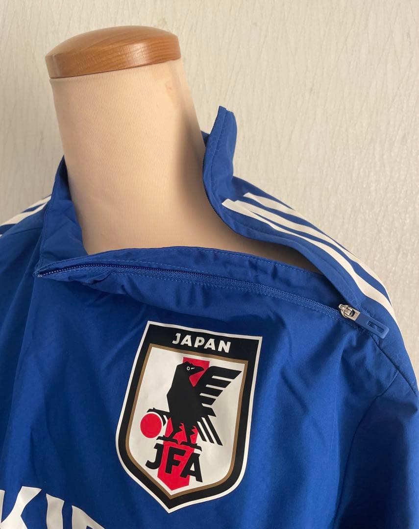 adidas アディダス JFA サッカー ウィンドブレーカー Sサイズ 青