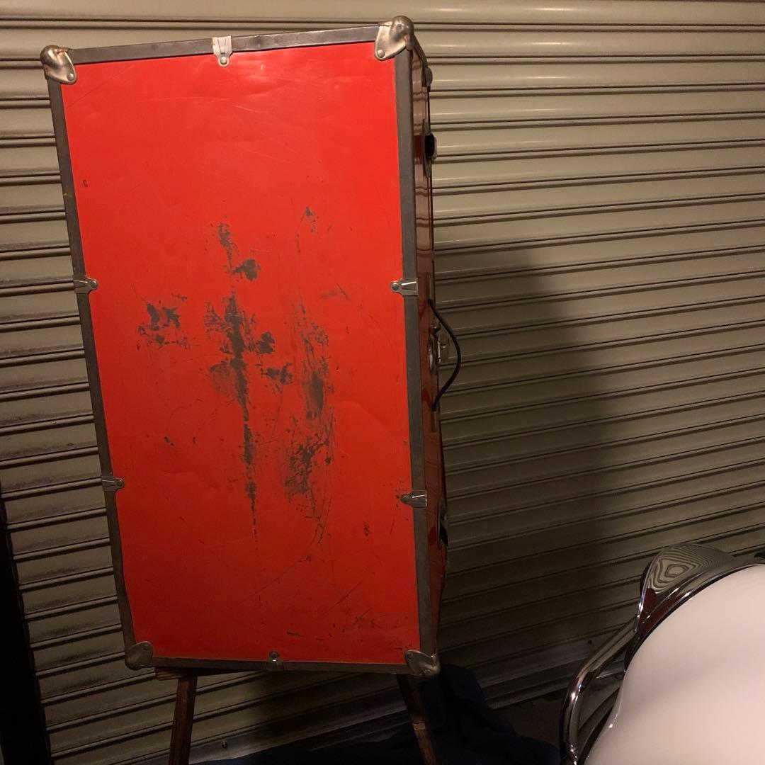 1970’sヴィンテージスチールサーフェイストランク　収納　インテリア　レトロ