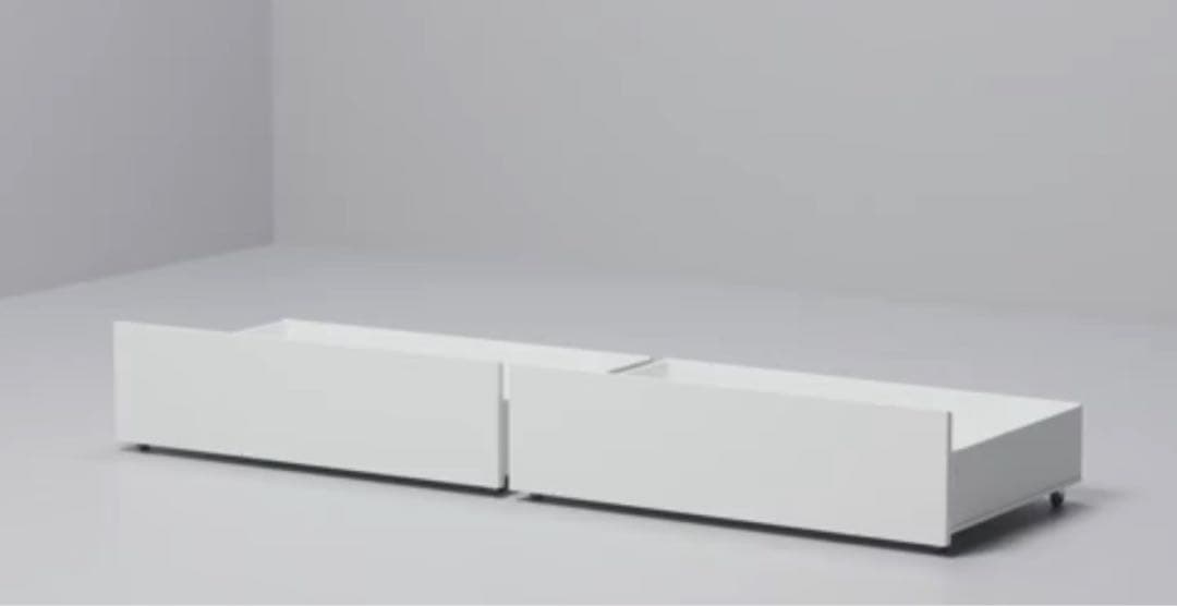 送料無料　IKEA マルム　ダブルベッドフレーム、すのこ　ダークブラウン　美品