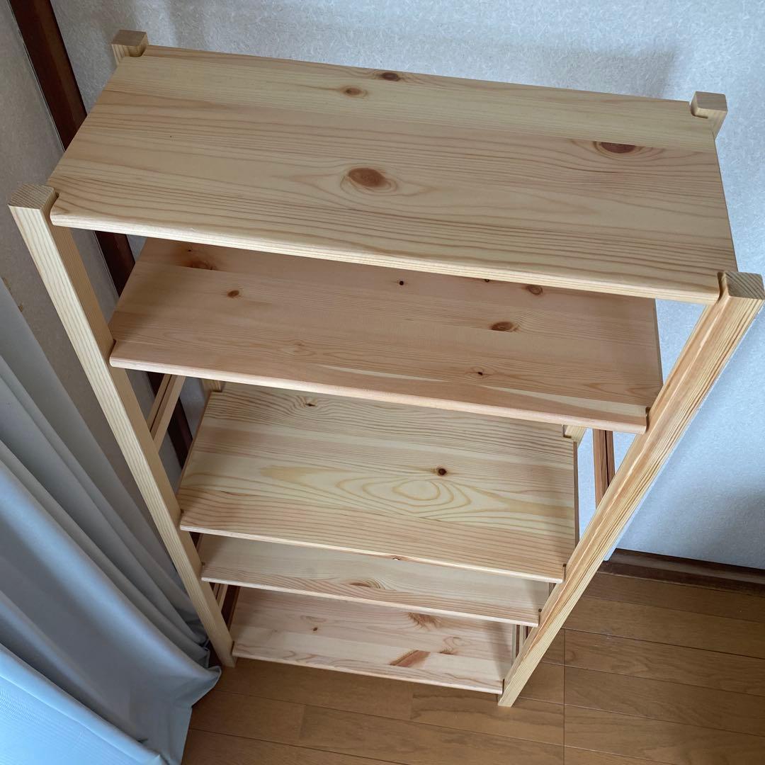 無印良品 パイン材ユニットシェルフ 中 幅58×奥行26×高さ120cm