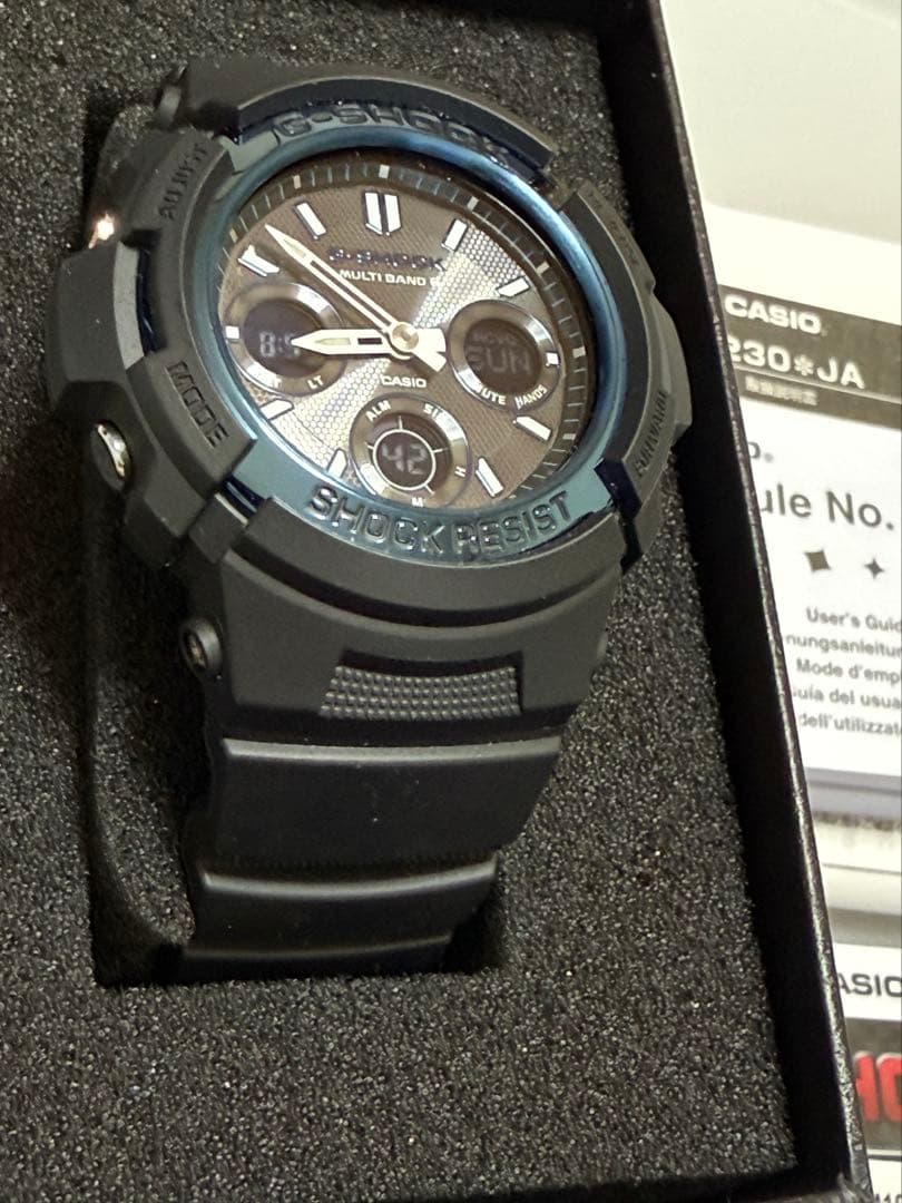 カシオG-SHOCK AWG-M100A-1AER 電波ソーラー未使用に近い美品