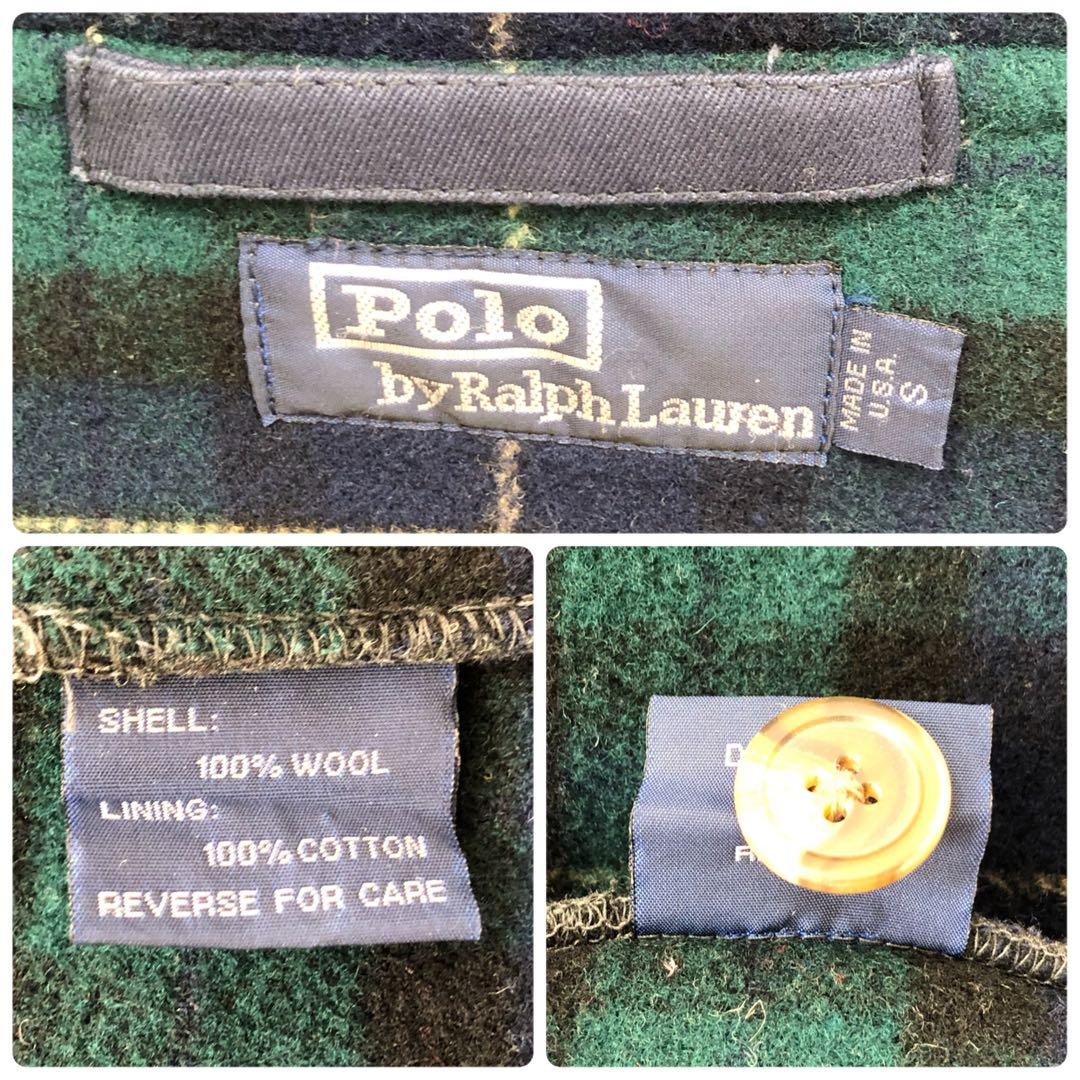 入手困難✨ヴィンテージ　ポロバイラルフローレン USA製 ダッフルコート ウール