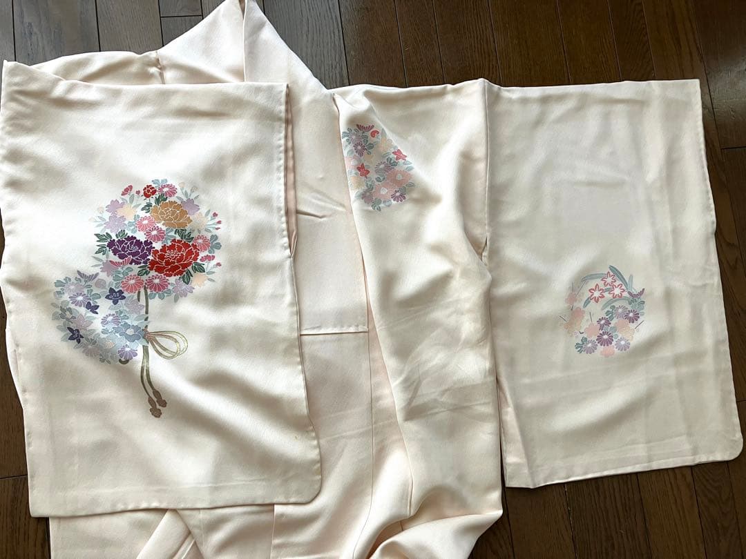 ゆい☆正絹☆訪問着 ペールピンク☆フォーマル☆結婚式、入園入学式、卒園卒業