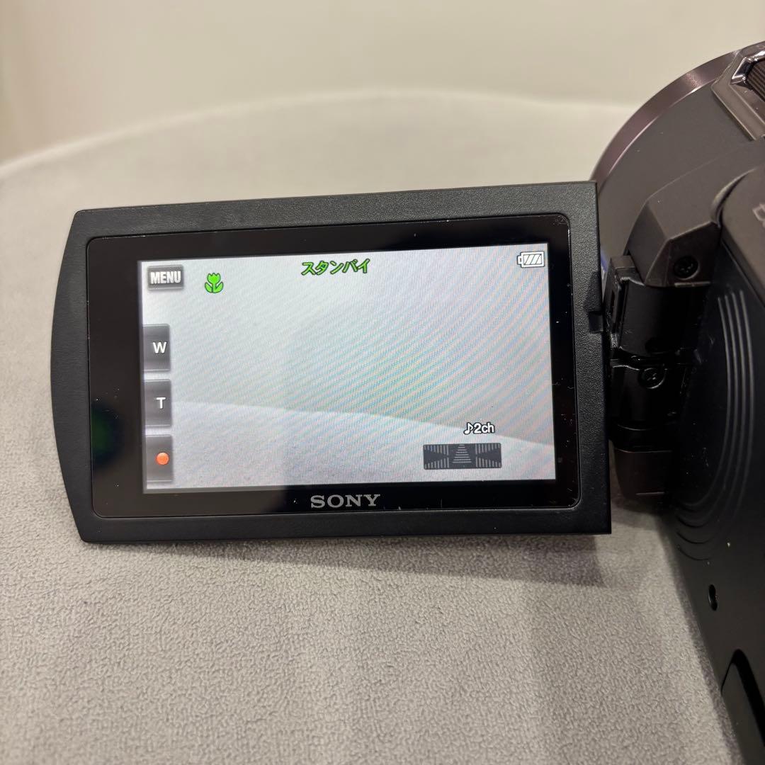 【おに】SONY 4K ビデオカメラ FDR-AX45 本体一式　付属品