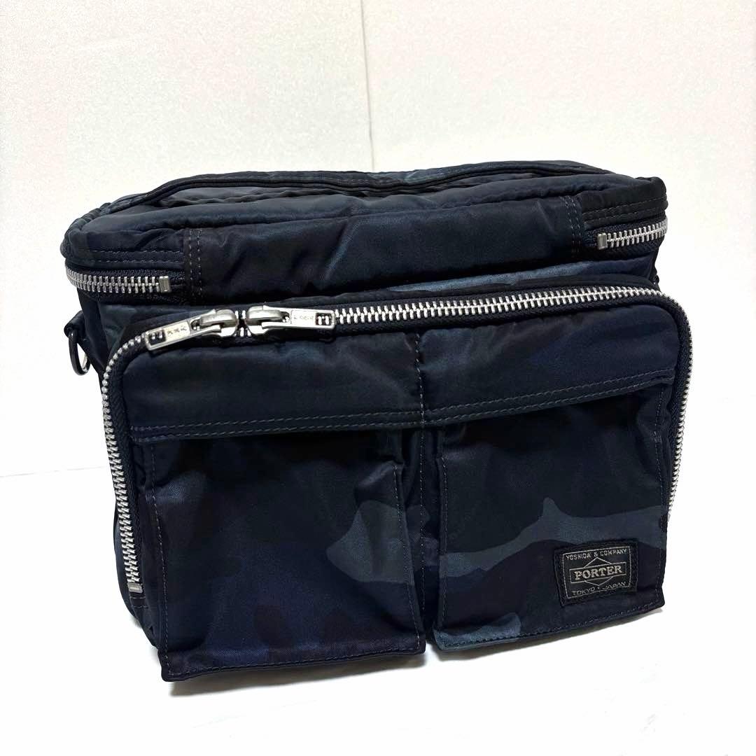 激レア✨極美品 ポーター タンカー カメラバッグ カモフラ ネイビー 吉田カバン