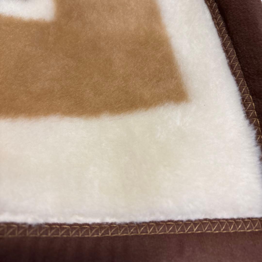 未使用タグ付CELINEアクリルニューマイヤー毛布.ブラウン.日本製