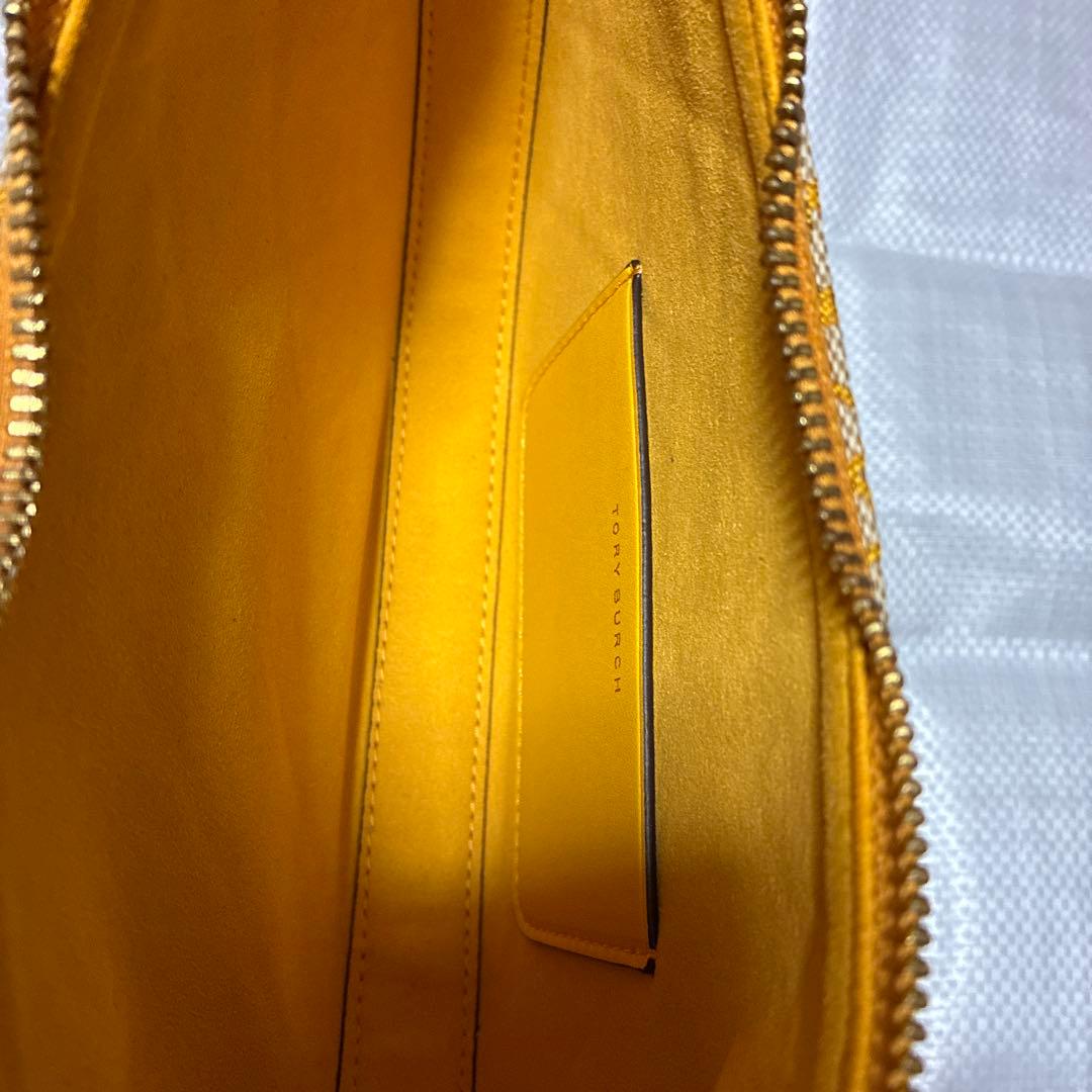 Nanaトリーバーチショルダーバッグ ベージュ/イエロー