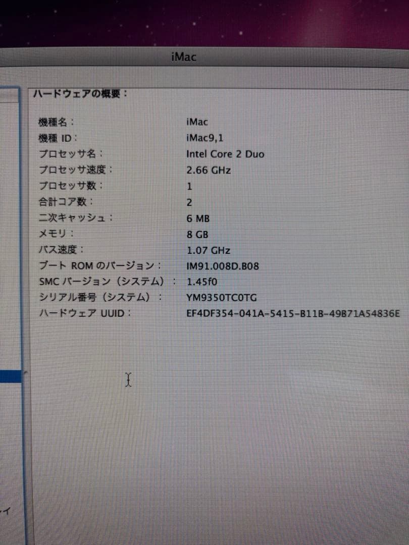 Macデスクトップ Apple iMac 24-inch Early2009