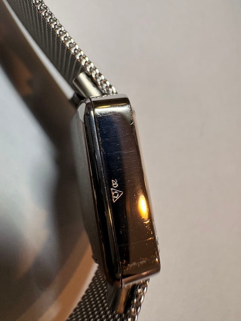 OMEGA DE VILLE スクエア型 手巻き式時計 シルバー　メッシュ