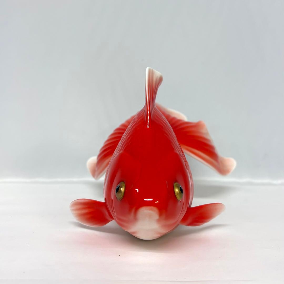 希少 オールドノリタケ 金魚 大 ボーンチャイナ 置物